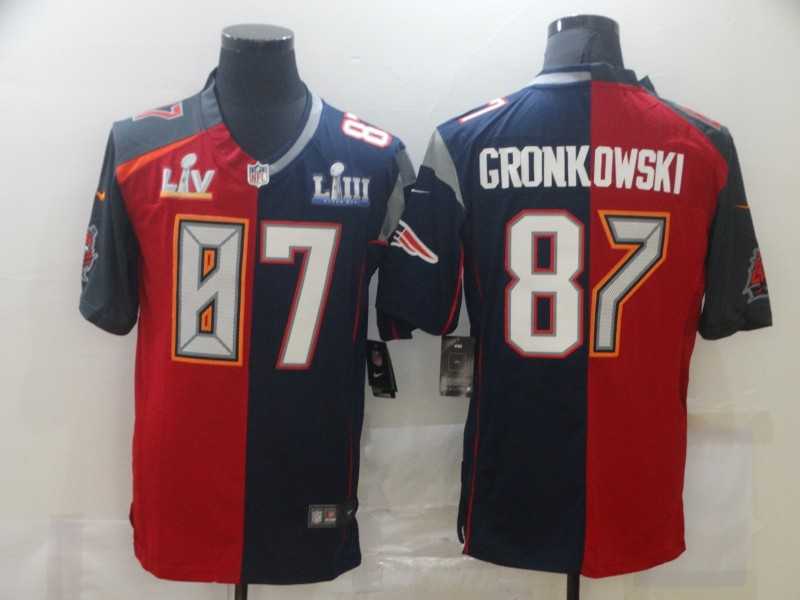 Nike Buccaneers 87 Rob Gronkowski Red Navy Blue Super Bowl Patch Split Vapor Untouchable Limited Jersey Dzhi,We sell and wholesale Nike Buccaneers 87 Rob Gronkowski Red Navy Blue Super Bowl Patch Split Vapor Untouchable Limited Jersey Dzhi on line form chian!